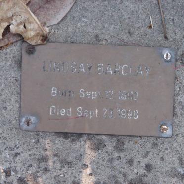 BARCLAY Lindsay 1903-1998