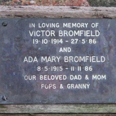 BROMFIELD Victor 1914-1986 &amp; Ada Mary 1915-1986