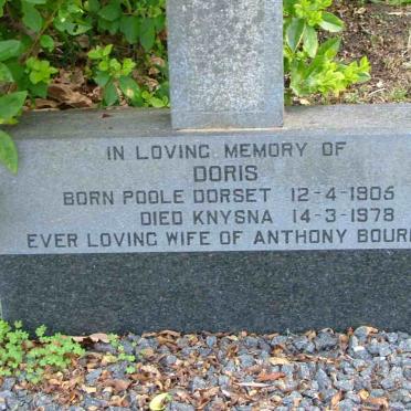BOURNE Doris nee POOLE 1905-1978