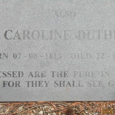 DUTHIE Caroline 1819-1878