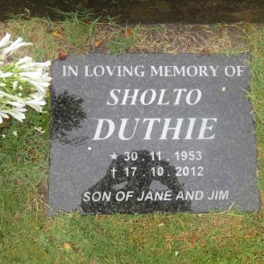 DUTHIE Sholto 1953-2012