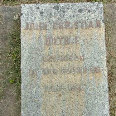 DUTHIE John Christian 1883-1941