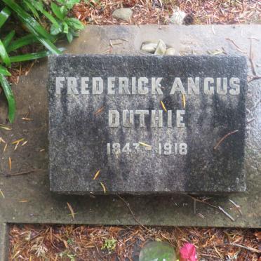 DUTHIE Frederick Angus 1843-1918