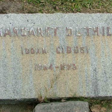 DUTHIE Margaret nee GIBBS 1864-1923