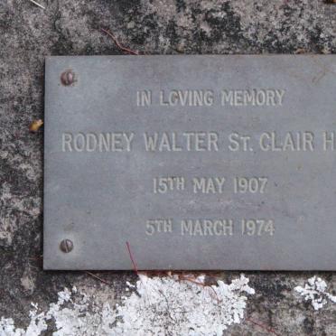 HILL Rodney Walter St. Clair 1907-1974