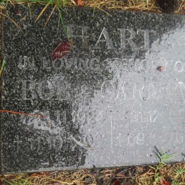 HART Bob 1924-1993 &amp; Carmen 1929-2013
