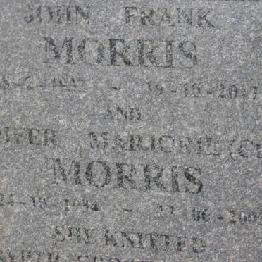 MORRIS John Frank 1932-2017 &amp; Jennifer Marjorie CHASE 1934-2005