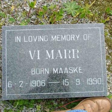 MARR Vi nee MAASKE 1906-1990
