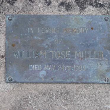 MILLER William Tose -1985