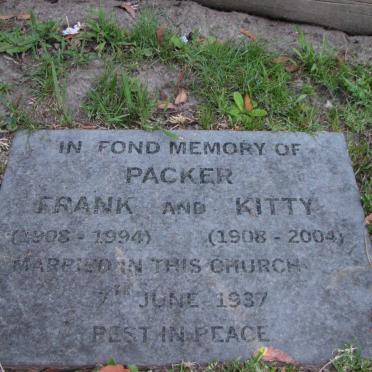 PACKER Frank 1908-1994 &amp; Kitty 1908-2004
