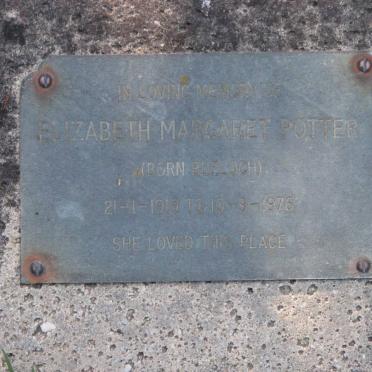 POTTER Elizabeth Margaret nee BLELOCH 1919-1976
