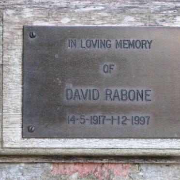RABONE David 1917-1997 &amp; Leonie 1917-2014