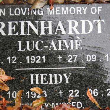 REINHARDT Luc-Aimé 1921-1998 &amp; Heidy 1923-2013