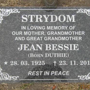 STRYDOM Jean Bessie nee DUTHIE 1925-2019