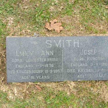 SMITH Joseph 1860-1940 &amp; Emily Ann 1878-1957
