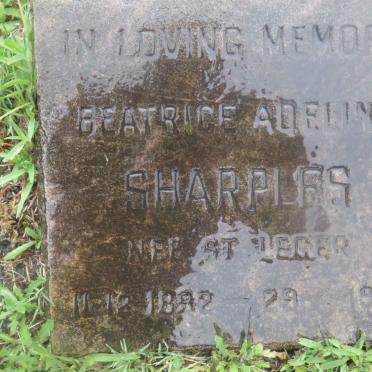 SHARPLES Beatrice Adeline nee St LEGER 1892-1987