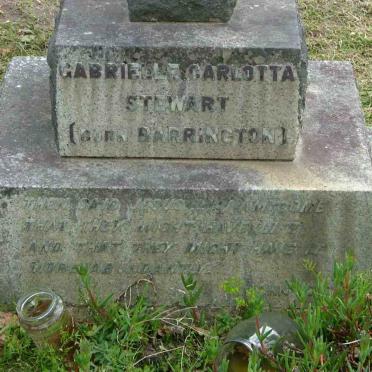 STEWART Gabrielle Carlotta nee BARRINGTON