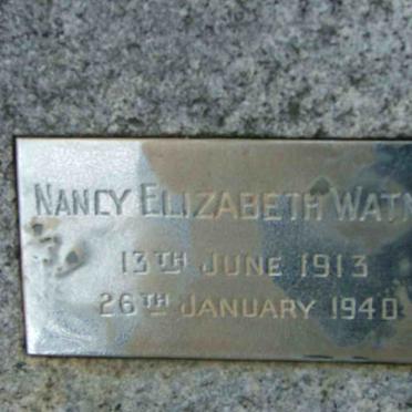 WATNEY Nancy Elizabeth 1913-1940