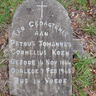 KOEN Petrus Johannes Cornelius 1864-1948