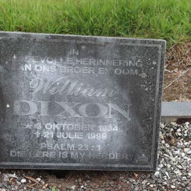 DIXON William 1934-1999
