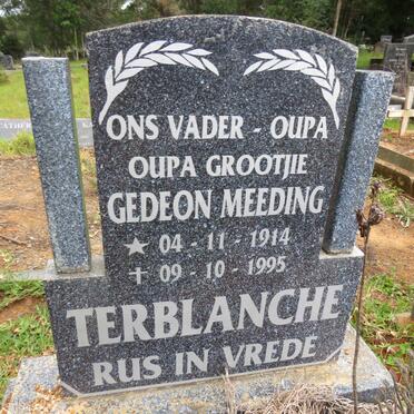 TERBLANCHE Gedeon Meeding 1914-1995