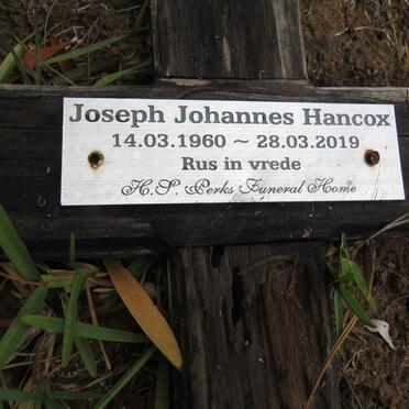 HANCOX Joseph Johannes 1960-2019