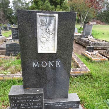 MONK Magdalena nee JANSE VAN RENSBURG 1912-1974