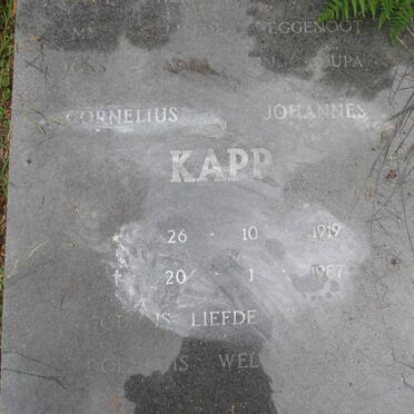 KAPP Cornelius Johannes 1919-1987