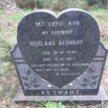KESWART Nicklaas 1930-1977