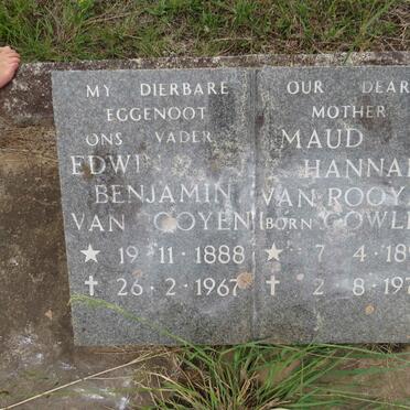 ROOYEN Edwin Benjamin, van 1888-1967 & Maud Hannah COWLEY 1893-1975