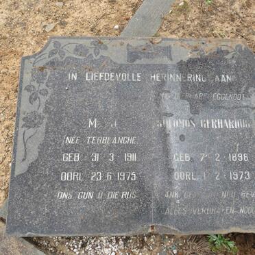 BOUWER Solomon Gerhardus 1898-1973 & M.J TERBLANCHE 1911-1975 _1