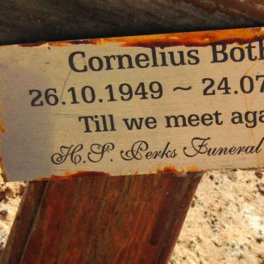 BOTHA Cornelius 1949-2016