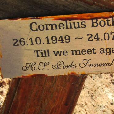 BOTHA Cornelius 1949-2016