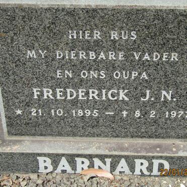 BARNARD Frederick J.N. 1895-1977