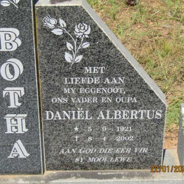 BOTHA Daniel Albertus 1921-2002