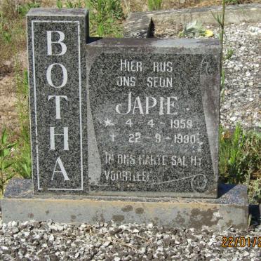BOTHA Japie 1959-1990
