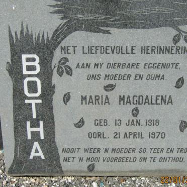 BOTHA Maria Magdalena 1918-1970