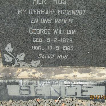 BENCE George William 1879-1965