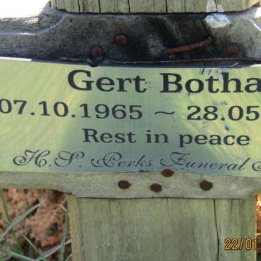 BOTHA Gert 1965-2018