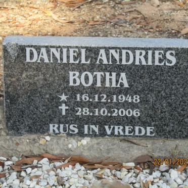 BOTHA Daniel Andries 1948-2006