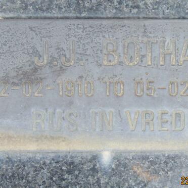 BOTHA J.J. 1910-1977