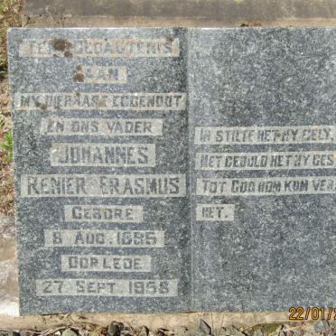 ERASMUS Johannes Renier 1895-1958