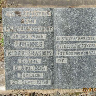 ERASMUS Johannes Renier 1895-1958