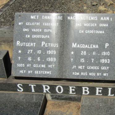 STROEBEL Rutgert Petrus 1909-1989 &amp; Magdalena P. 1910-1993