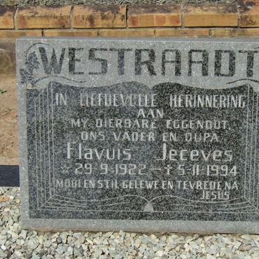 WESTRAADT Flavuis Jeceves 1922-1994