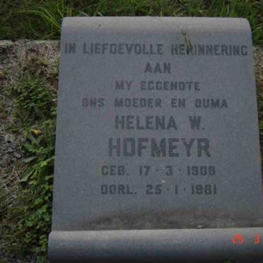 HOFMEYR Helena W. 1909-1981