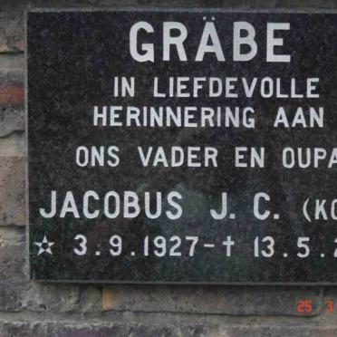 GRABE Jacobus J.C. 1927-2000