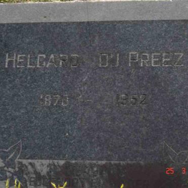 PREEZ Helgard, du 1870?-1952