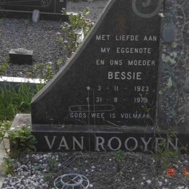 ROOYEN Bessie, van 1923-1979