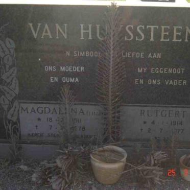 HUYSSTEEN Rutgert 1914-1977 &amp; Magdalena 1911-1978